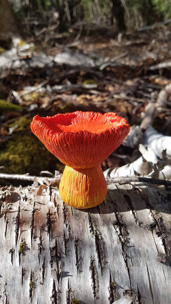 Mushroom Bottle Sculpture - Ka-pow Chanterelle- 1g