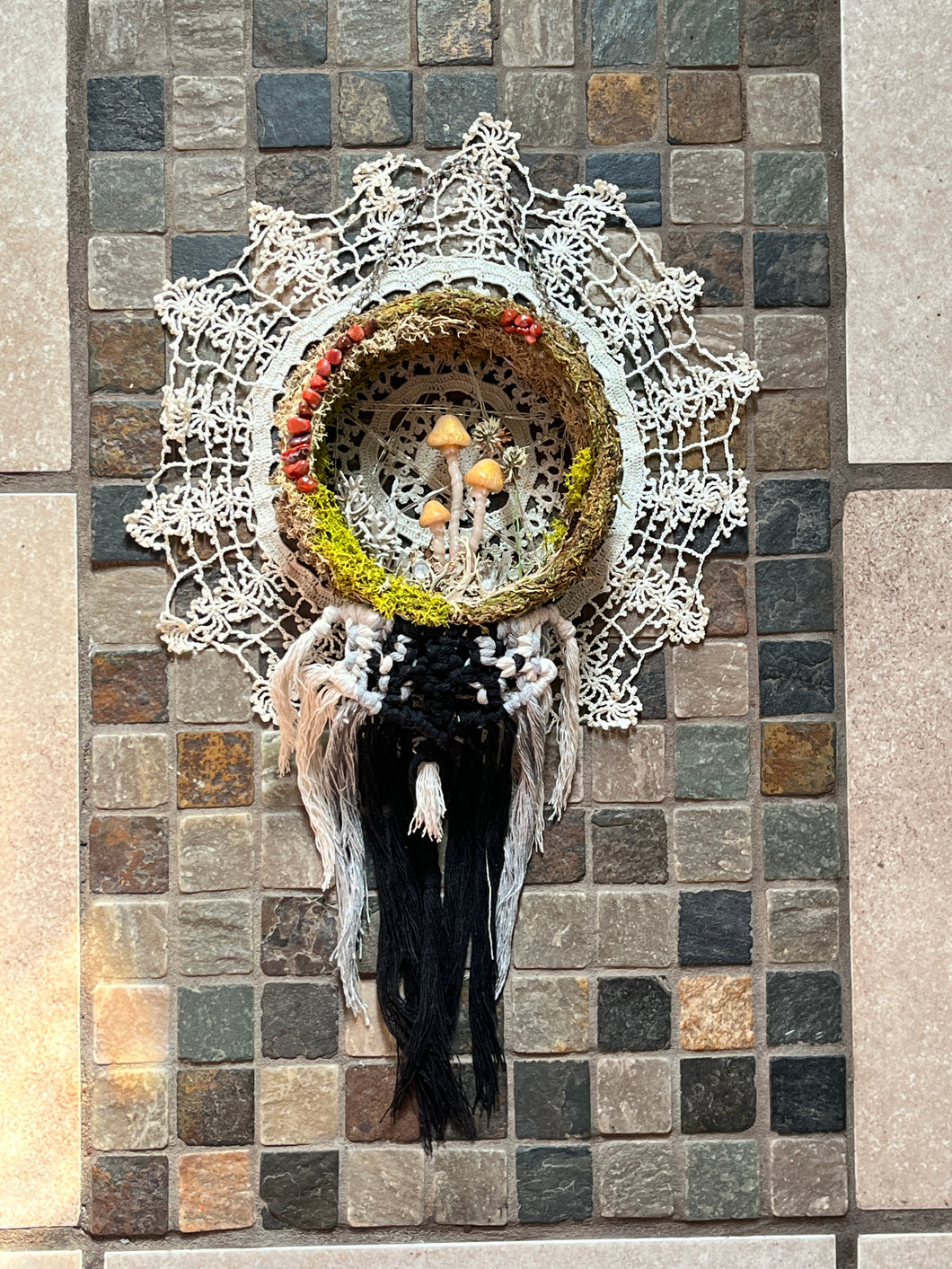 Mushroom Circle Wall Light- GOLD
