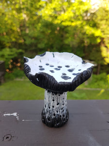 Mushroom Bottle Sculpture - Black & White - 1.5g