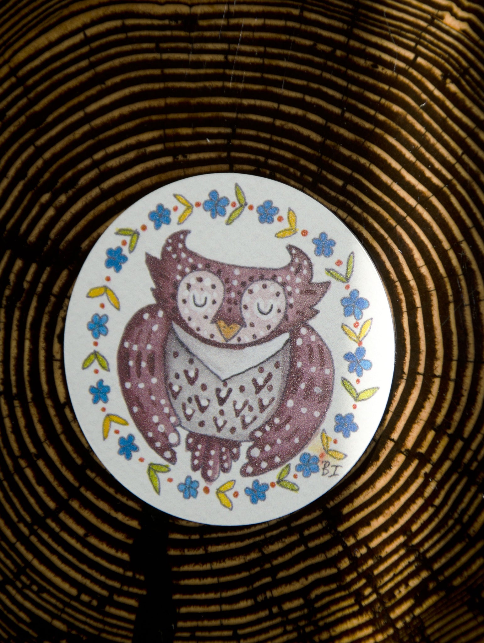 Fridge Magnet Owl