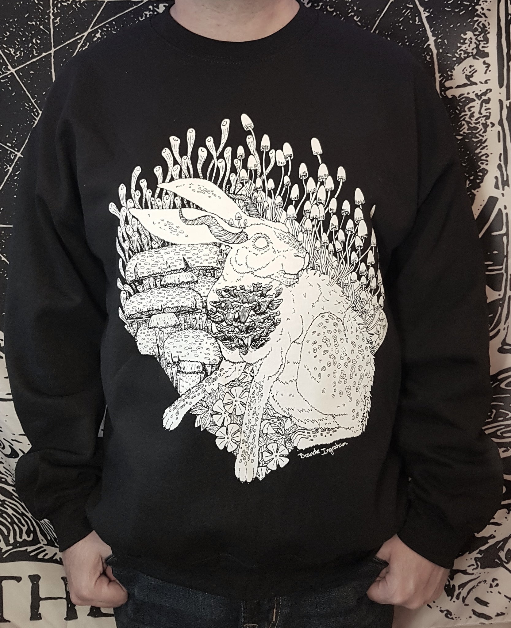 Twisted Mycelium Bunny Unisex Sweatshirt